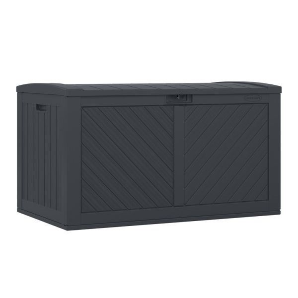 507L Colorado Storage Box - Resin - L76 x W125 x H71 cm - Cyberspace Grey