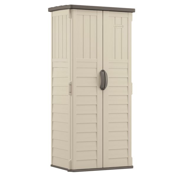 Mannington Storage Cabinet - Resin - L65 x W83 x H183 cm - Vanilla