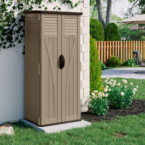Aston Storage Cabinet - Resin - L65 x W82 x H183 cm - Sand