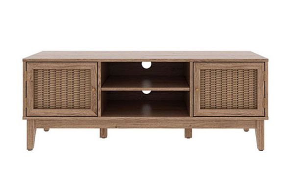 Bordeaux TV Unit - MDF - L39.4 x W128.2 x H48.5 cm - Oak