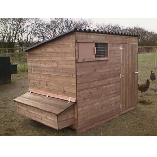 Brentford 460 Poultry House - Chicken coop for up to 25 hens - L183 x W125 x H137 cm