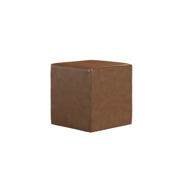 Bronx Side Table - PU - L45 x W45 x H47 cm - Tan - Fully Assembled