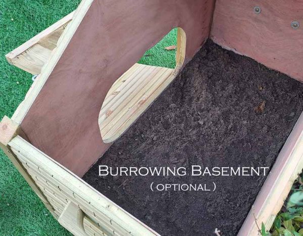 Optional Burrowing Basement for Tortoise Manor