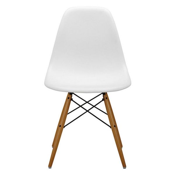 Eiffel Style Dining Chair (Pack of 4) - Plastic - L55 x W55 x H84 cm - White