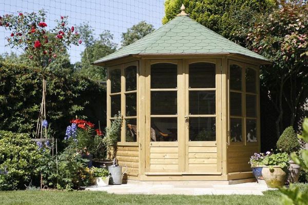 Harrogate Medium Summerhouse - Pressure Treated Timber - L240 x W240 x H295 cm