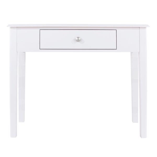 Highland Home CB Assembled White Painted Console Dressing Table