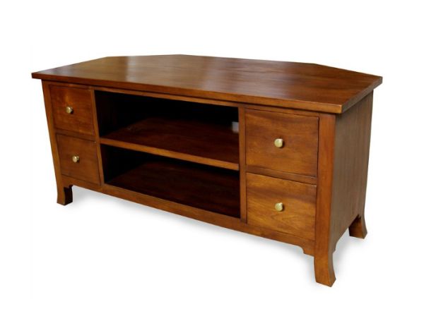 Orchard Corner TV Unit - Mahogany Wood - L50 x W108 x H50 cm