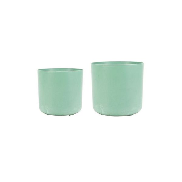 Celine Recycled Thyme Planters (Set of 2) - Artificial Stone - Mint