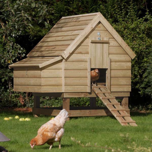 Large Chicken Coop - Timber - L90 x W90 x H75 cm