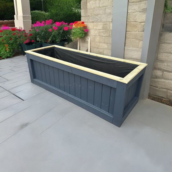 Kent Garden Planter (Painted Planter - Choice of Colours Available) - Pressure Treated Wood - L100 x W100 x H100 cm