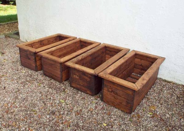 4pc Medium Trough Set - W83 x D41 x H32 - Fully Assembled