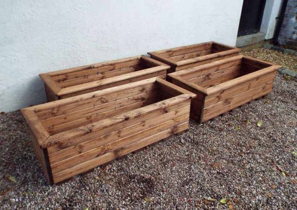4pc Large Trough Set - W108 x D47 x H32 - Fully Assembled