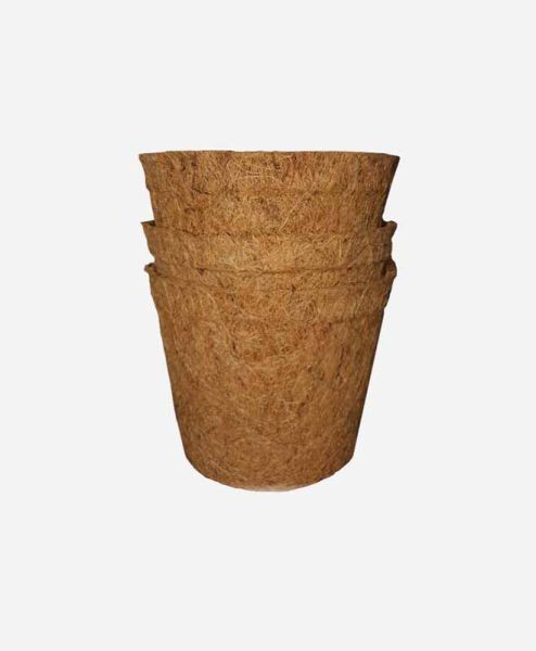 Coir Pots - Pack of 20 - Fibre/Latex - H13 cm