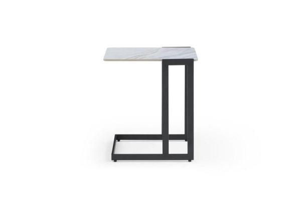 Rita Sintered Stone Side Table - L46 x W35 x H55 cm