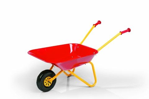 Red Metal Wheelbarrow