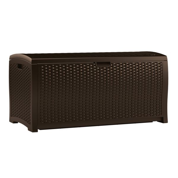 375L Missouri Storage Box - Resin - L65 x W127 x H65 cm - Java Brown