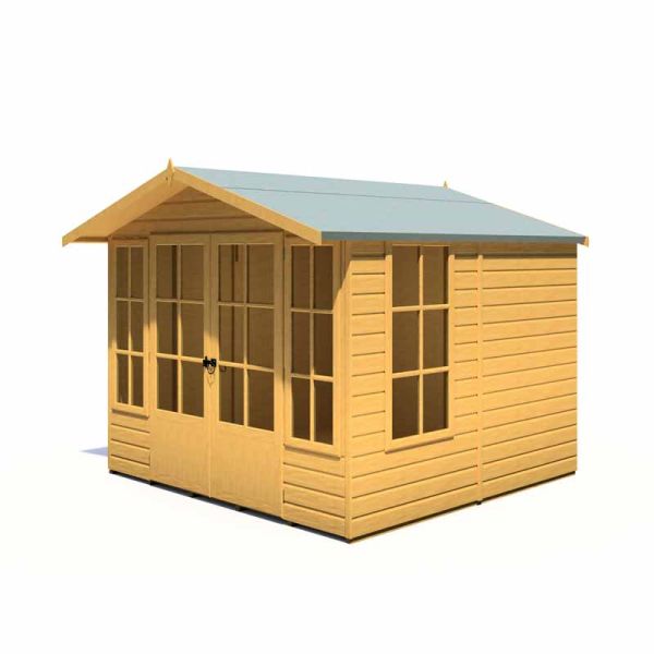 Delmora 8 x 8 Shiplap Summerhouse - Wood - L2456 x W2388 x H2174 mm