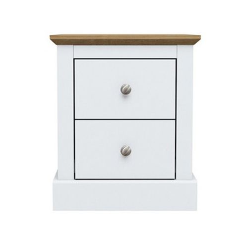 Devon Bedside Cabinet - Particle Board - L39.5 x W45.9 x H55.2 cm - White