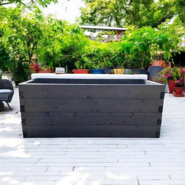 Suffolk Planter (Painted Wooden Planter - Choice of Colours Available) - L180 x W40 x H60 cm