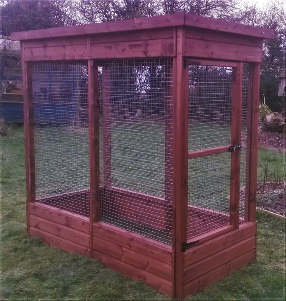 Buttercup Display Aviary 3' x 3' x 6' Outdoor Bird Aviary or Pet Cage
