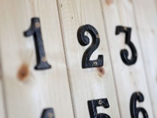 Not sold individually - Optional Extra - Door/House Numbers (0-9) Each - L7.6 cm - Black - Only available to order with a garden/bin store