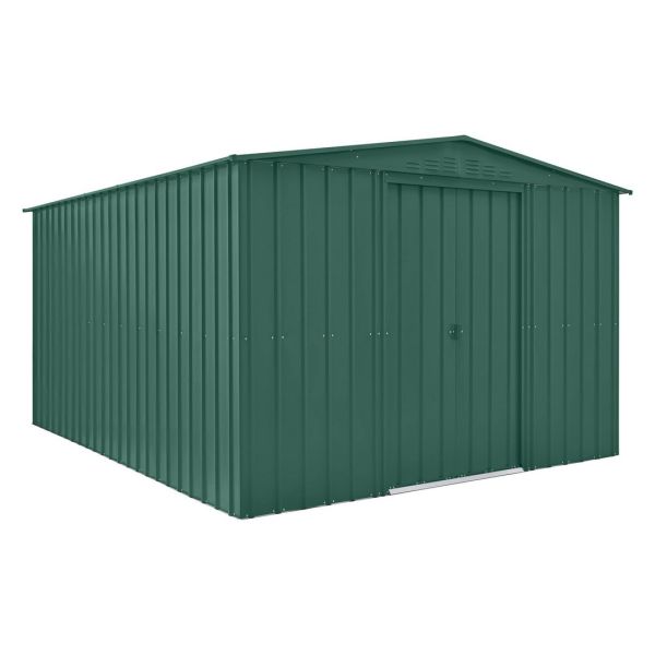 10 x 12 Feet Globel Apex - Steel/Metal - L372 x W308 x H203 cm - Green