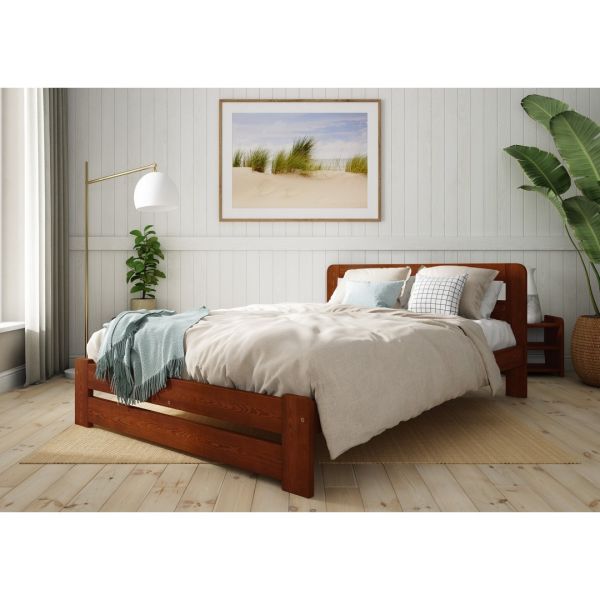 Aurora Bed Frame 3 Feet - Wood - L197 x W98 x H80 cm - Bear