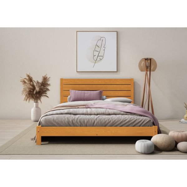 Shibui Bed Frame 3 Feet - Wood - L197 x W98 x H90 cm - Teak