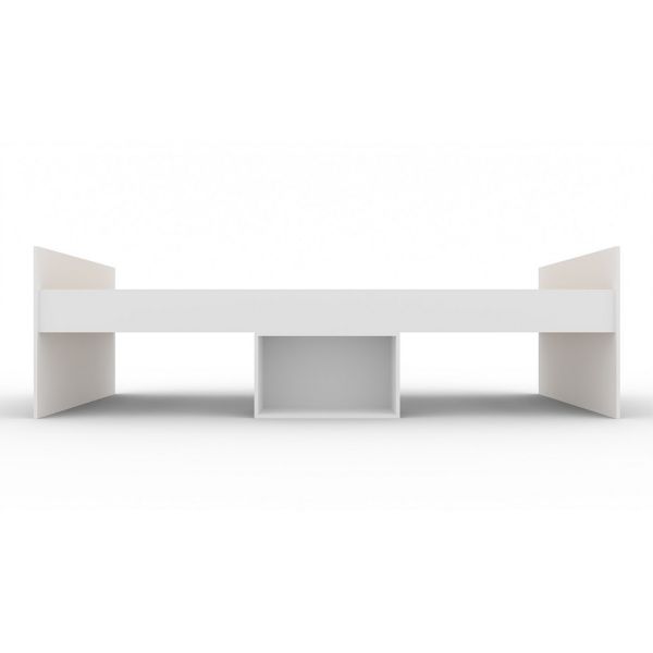 3 Feet Flash Single Cabin Bed - L196 x W95 x H50 cm - White - Assembly Required