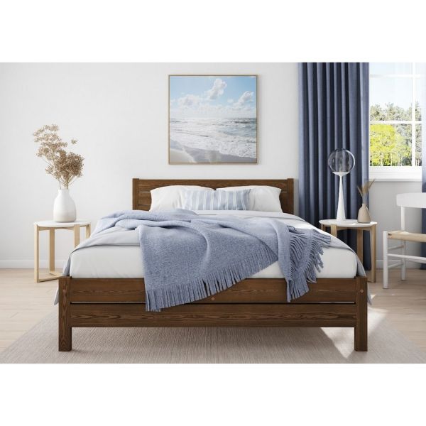Alva Bed Frame 3 Feet - Wood - L197 x W98 x H90 cm - Palisander