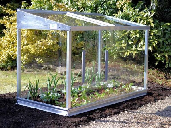 Half Cold Frame - Aluminium/Glass - L65 x W121 x H82 cm - Antique Ivory