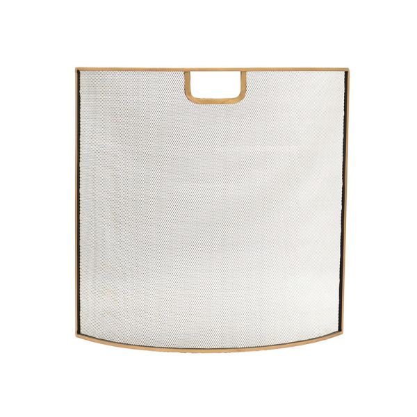 Fire Screen - Iron - L13 x W61 x H61 cm - Brass