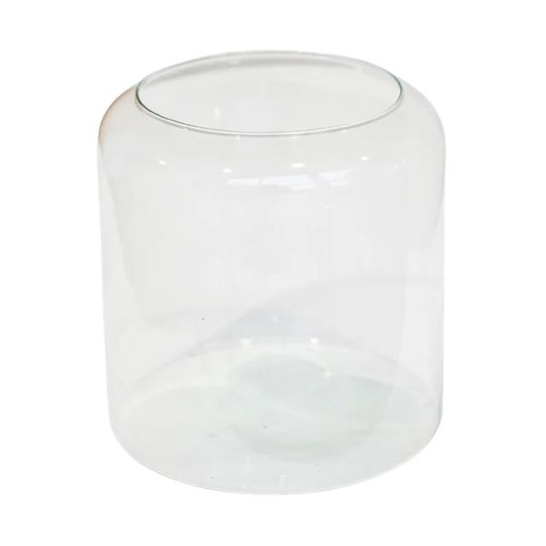 Hurricane Lantern with Sand - Glass - L19 x W19 x H19 cm - Clear