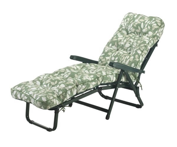 Deluxe Cotswold Leaf Sun Lounger Bed - L115 x W65 x H94 cm