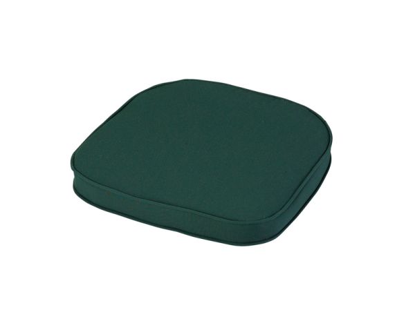 Standard D Pad Outdoor Garden Furniture Cushion - L41 x W38 cm - Forest Green
