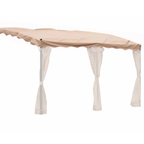 Lean 2 Gazebo Canopy Only - L400 x W300 cm - Mocha