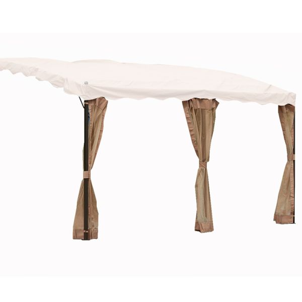Lean 2 Gazebo Curtain Set - L400 x W300 cm - Mocha