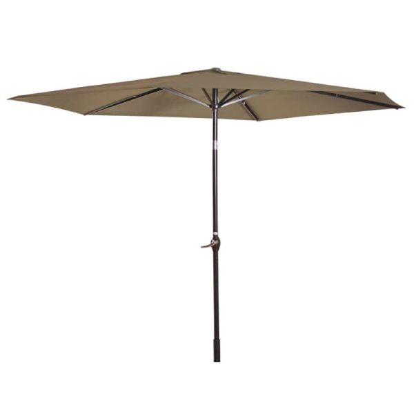 2.5m Parasol - L250 x W250 cm - Mocha