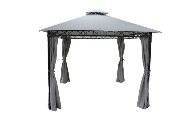 Marco Polo Gazebo - L300 x W300 x H250 cm - Grey