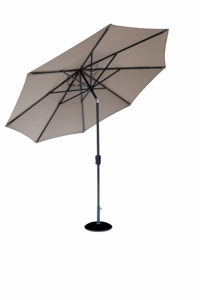 Elizabeth Anthracite Taupe Parasol 2.2m without val