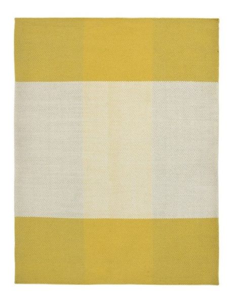 Ehan Rectangular Shaped Hand Woven Oceanic Rug - Wool - L230 x W160 x H1 cm - Cream