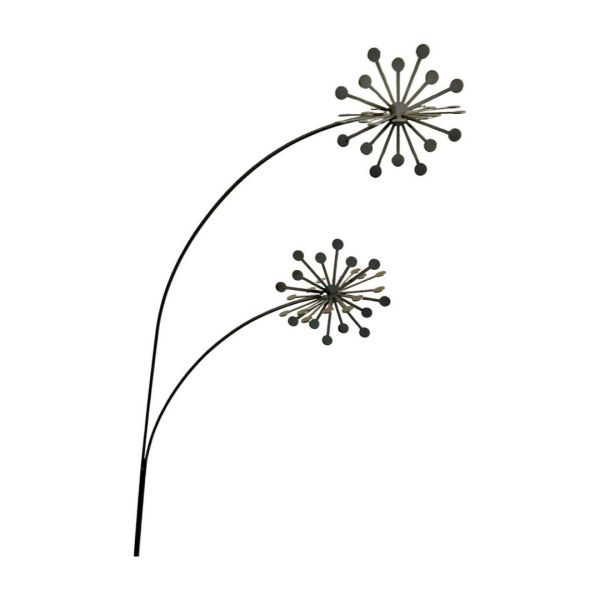 3D Allium Garden Art - Bare Metal/Ready to Rust - W37 x H133 cm