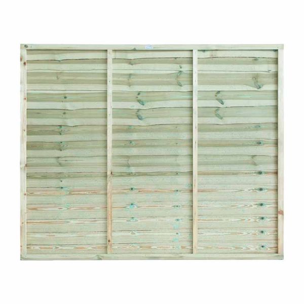 Grange Superior Vertical Trade Lap Panel - Pressure treated Timber - L4 x W182.8 x H150 cm - Green