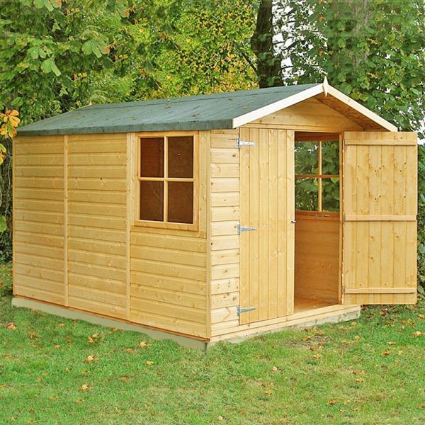 7 x 10 Feet Guernsey Double Doors Tongue and Groove Garden Shed Workshop