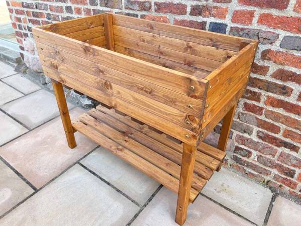 Multi Pack of 2 - The Peakes Veg Planter - Wood - L55.5 x W102 x H85 cm