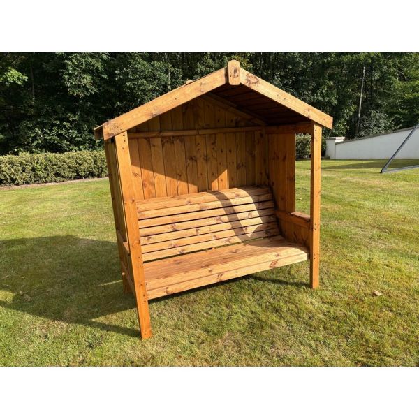 Three Seater Imperial Arbour - L80 x W183 x H194 cm - Burgundy