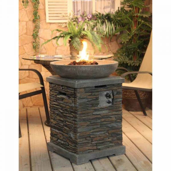 Callow Premium Slate Effect Gas Fire, What To Fill Gas Fire Pit With Water