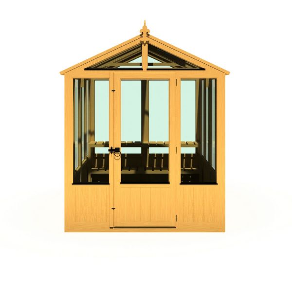 Holkham 6 x 8 Greenhouse - Timber - L238 x W179 x H237.3 cm