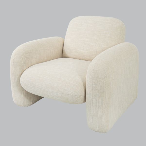Lycan Chair - Fabric - L92 x W101 x H77 cm - Cream