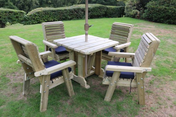 Wooden Garden Furniture Dining Set, Wooden Garden Table And Chair Set Uk